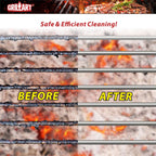 GRILLART Grill Brush and Scraper,18'' Deluxe Adjustable Handle BBQ Cleaner