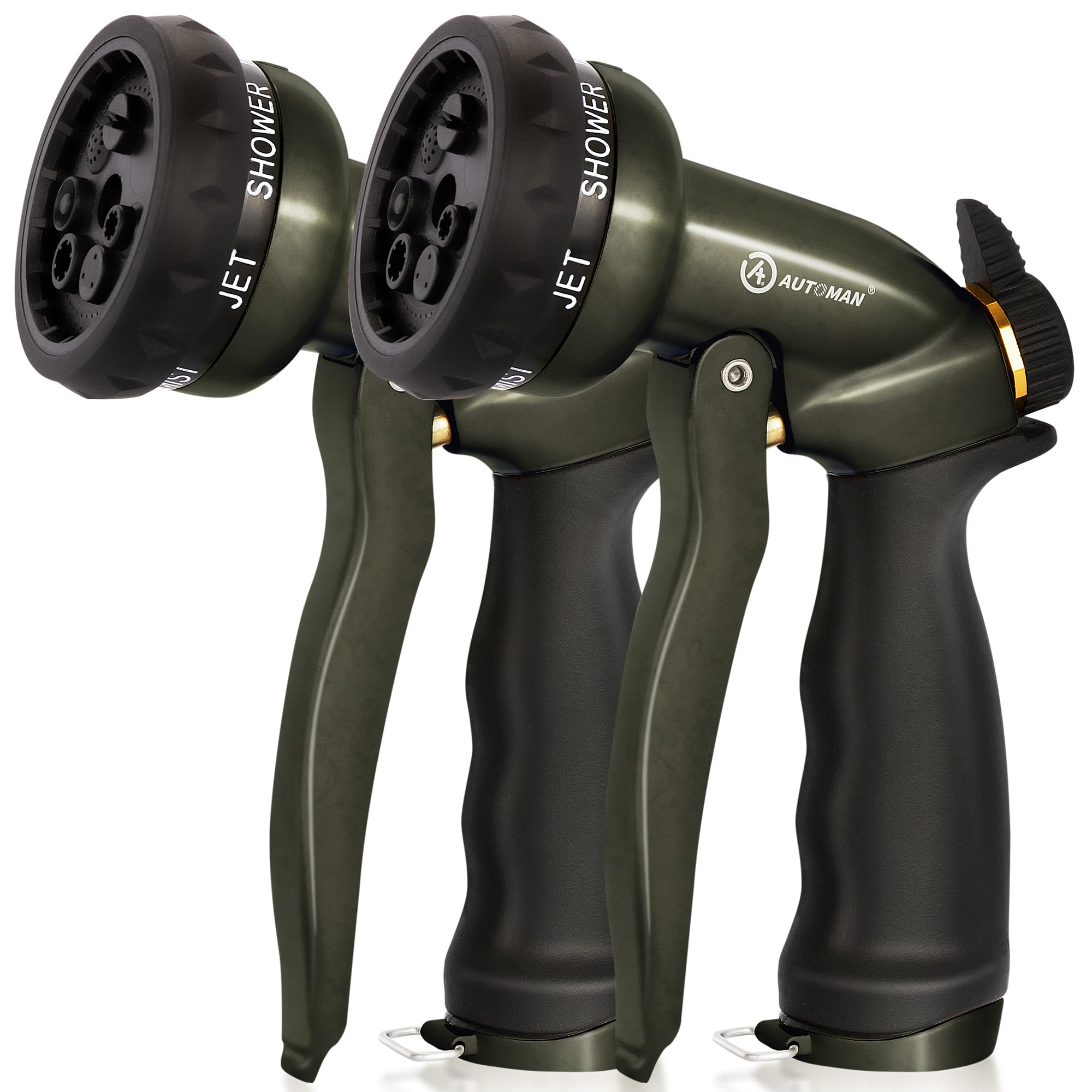 Buy now AUTOMAN-Garden-Hose-Nozzle, ABS Water Spray Nozzle with 7 Adjustable Watering Patterns, Slip Resistant for Watering Plants, Lawn& Garden, Washing Cars, Cleaning, Showering Pets & Outdoor Fun. at indiglob india