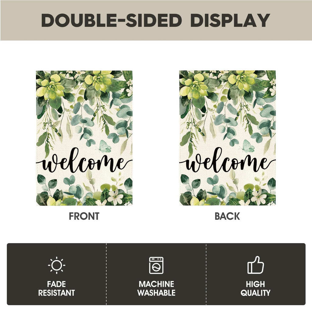 AVOIN colorlife Set of 12 Seasonal Holiday Garden Flags 12x18 Inch