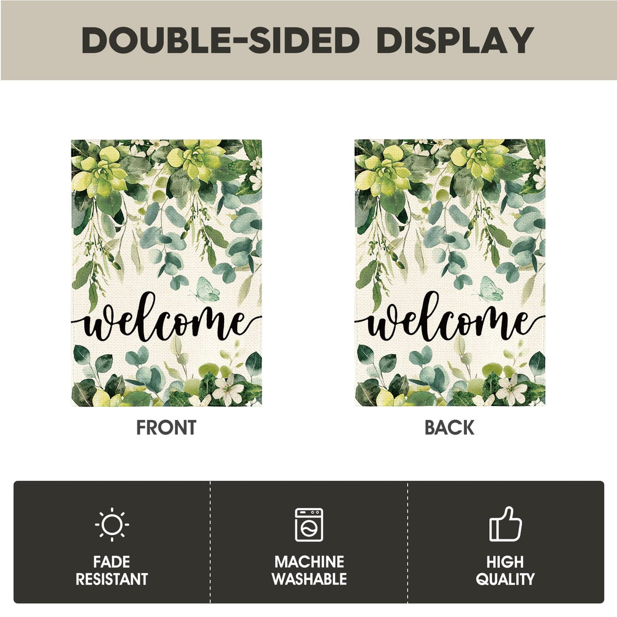 AVOIN colorlife Set of 12 Seasonal Holiday Garden Flags 12x18 Inch