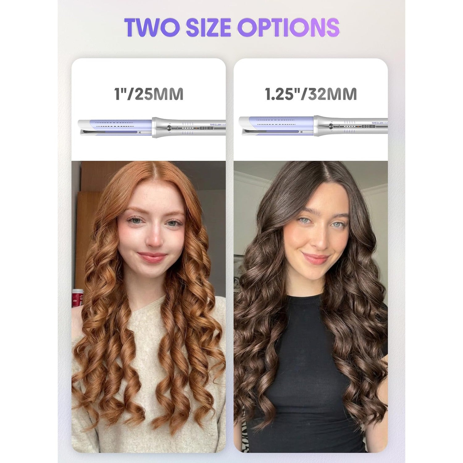 SHEGLAM One Touch Airflow Styler Pro 1.25 inch Automatic Rotating 3.0 Cool Air Technology for No-Wait, Curling Iron, Bouncy & Long-Lasting Curls, Zero Burn Risk, 5 Temp Settings