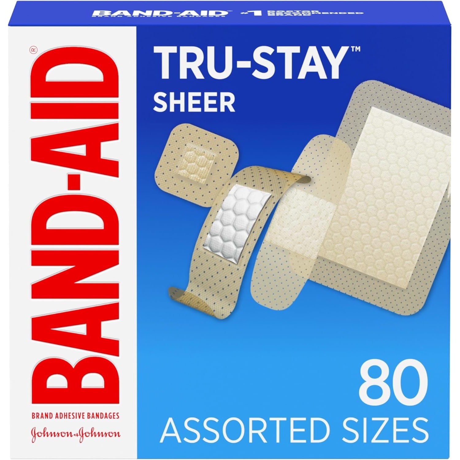 Buy now Band-Aid Brand Tru-Stay Clear Spots Bandages for Discreet First Aid, All One Size, 50 Count 80 Count (Pack of 1) Tru-Stay Sheer at indiglob india