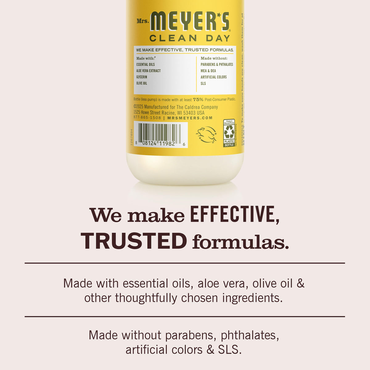 MRS. MEYER'S CLEAN DAY Liquid Hand Soap, Dandelion, 12.5 fl oz, 3 Pack