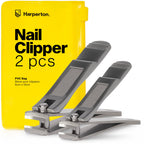 Ultra Sharp Nail Clippers Set for Men & Women - 2 Pack Professional Stainless Steel Toe Nail Clippers with Built-in File & Travel Case - Heavy Duty Fingernail Clippers Kit for Thick Nails for Seniors