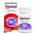 Feosol Complete Iron Supplement Caplets, Bifera Iron for High Absorption, Heme and Non-Heme Dual Action Minimizes Side Effects, 1 Per Day, for Energy and Immune System Support, Made in USA, 30 Count