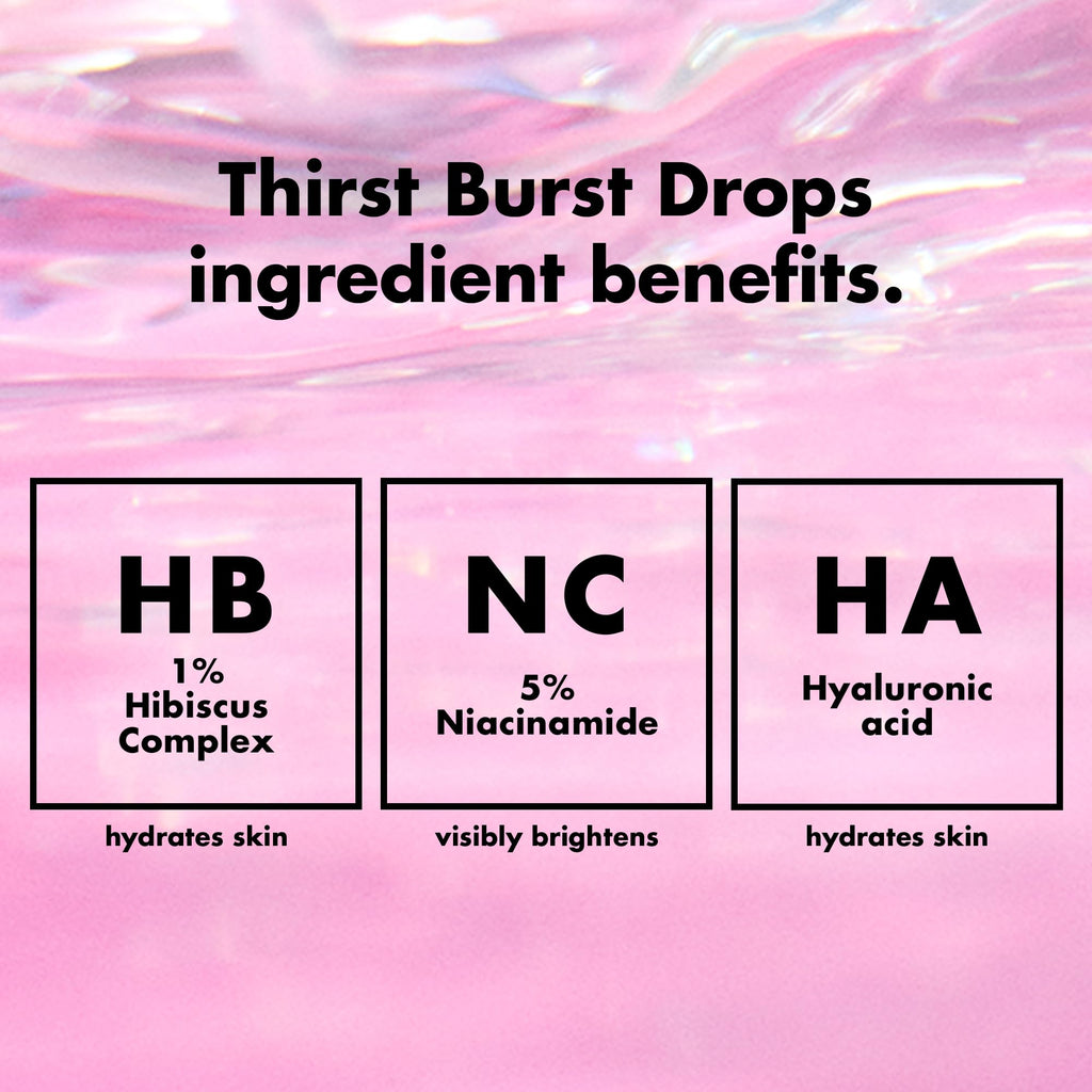 e.l.f. SKIN Holy Hydration! Thirst Burst Drops, Serum For A Radiant Complexion Instantly & Over Time, Made With Hyaluronic Acid, Vegan & Cruelty-Free