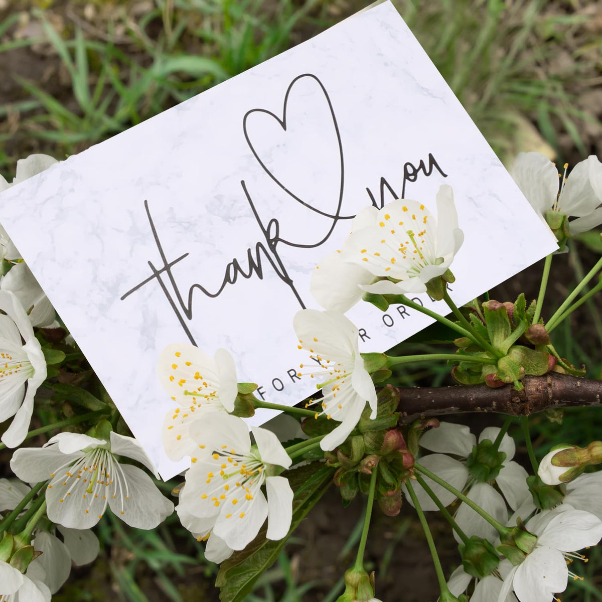 50pcs Thank You Cards Thank You Card Small Business Thank You Notes Bulk Small Mini Business Cards Blank Appreciation Cards Pack of Thank You Note Cards for Wedding Bridal Shower Graduation
