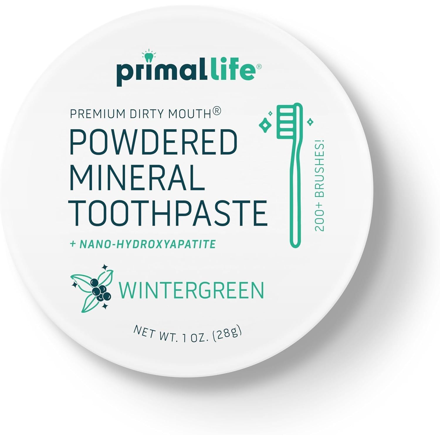 Buy now Primal Life Organics - Dirty Mouth Toothpowder, Tooth Cleaning Powder, Flavored Essential Oils with Natural Kaolin & Bentonite Clay, Good for 200+ Brushings, Paleo, Organic, Vegan (Peppermint, 1 oz) 1 Ounce (Pack of 1) Wintergreen at indiglob india