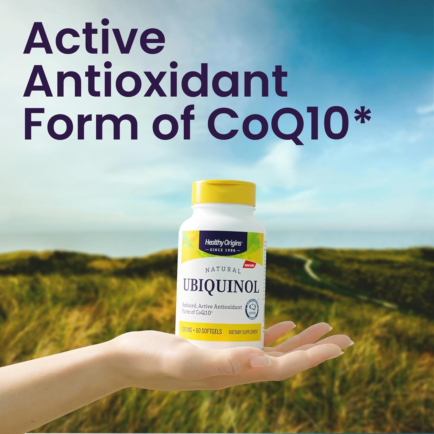 Buy now Healthy Origins Ubiquinol (Active Form of CoQ10), 300 mg - Ubiquinol Supplements for Heart Health & Antioxidant Support - Gluten-Free & Non-GMO Supplement - 150 Softgels at indiglob india