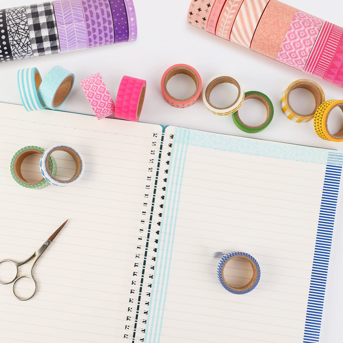KEVIN&SASA CRAFTS 50 Rolls Washi Tape Set