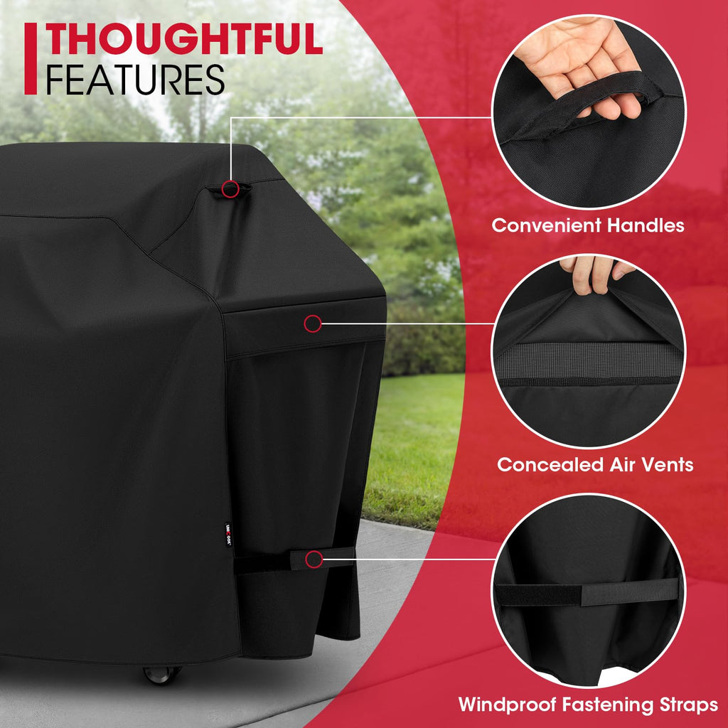 Unicook 60 Inch Heavy Duty Waterproof Grill Cover for Outdoor Grill