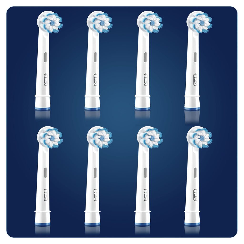 Buy now Braun Oral-B 4210201320180 Sensitive Clean Toothbrush Heads for Our Gentle Cleaning, in Letterbox Packaging Pack of 8 at indiglob india