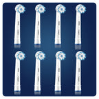 Buy now Braun Oral-B 4210201320180 Sensitive Clean Toothbrush Heads for Our Gentle Cleaning, in Letterbox Packaging Pack of 8 at indiglob india