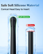Beisar Enemas Anal Douche for Men Women - 9 Hole Anti Backflow Enema Bulb with Flexible Silicone Nozzle for Colon Cleanse, Feminine Care Shower Enema Douches Kit Cleaner Flusher 11.1 Ounce