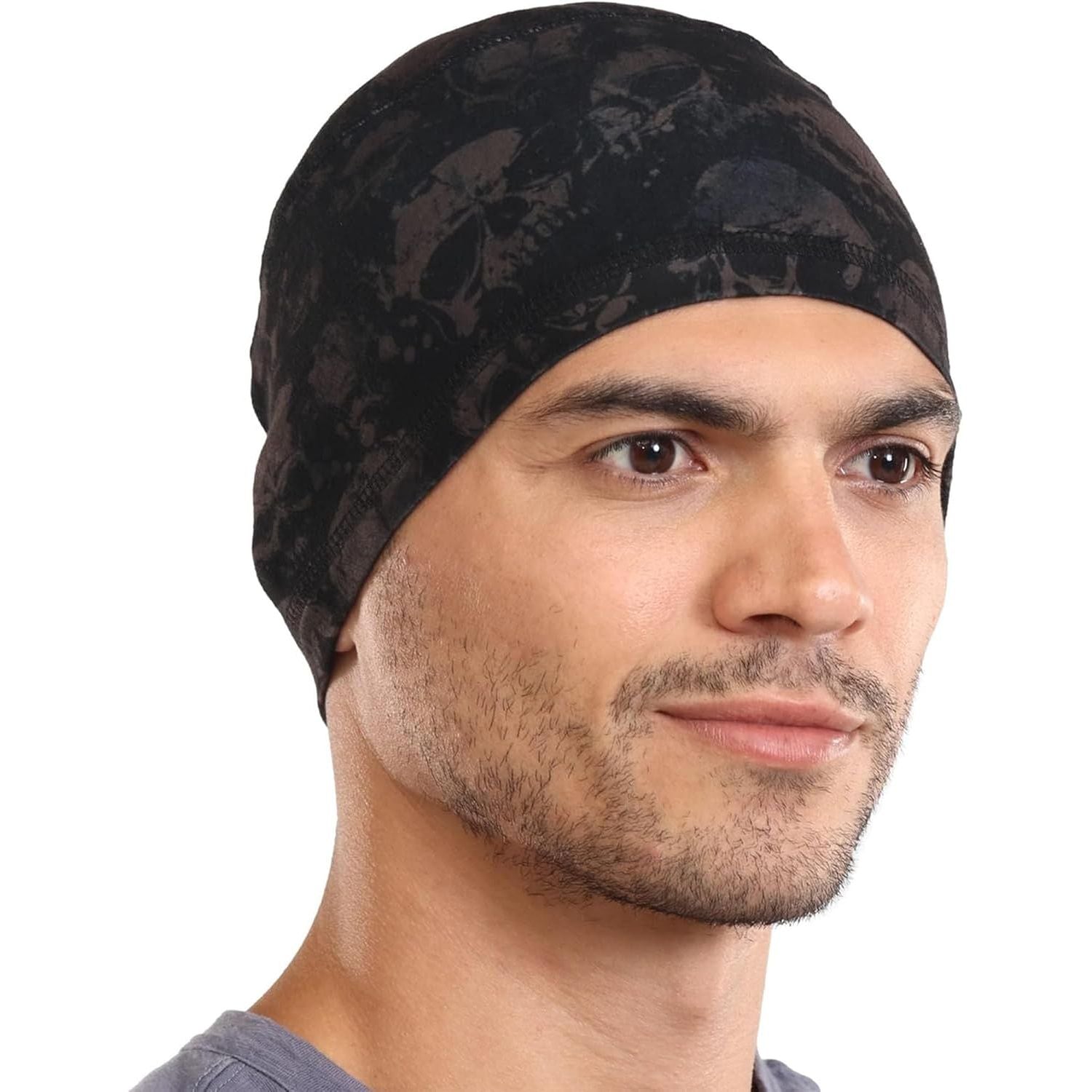 Buy now Cooling Skull Cap for Men - Hard Hat Liner, Cycling Cap, Head Caps for Men, Helmet Liner for Motorcycle One Size Skulls at indiglob india