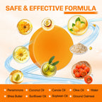 8 Pcs Persimmon Soap for Old People Smell with 2 Mesh Soap Bag