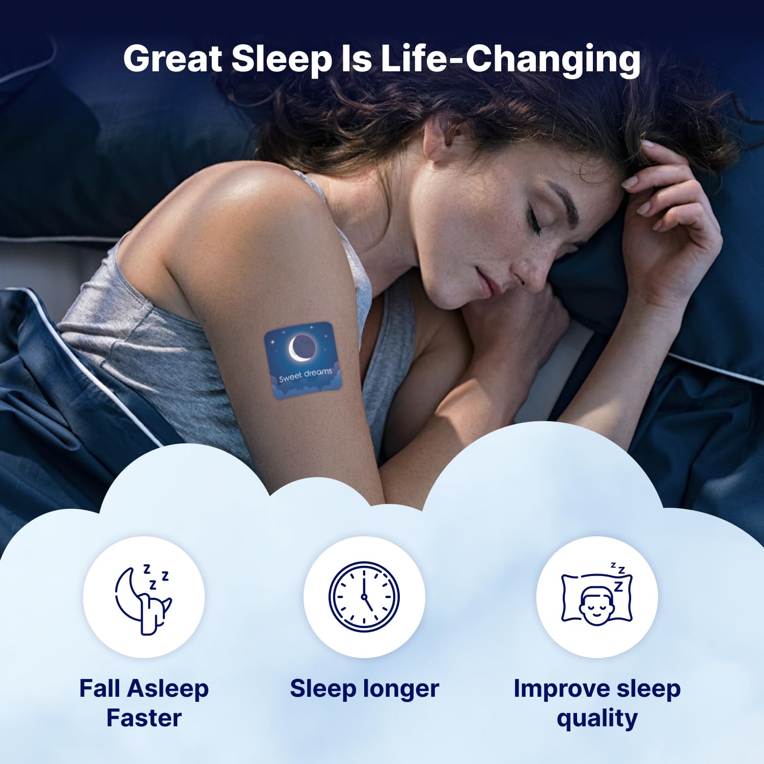 Wellamoon Original Sleep Patches for Adults Extra Strength | Sleep Patch with Melatonin & Valerian | Skin-Friendly & Cruelty-Free | Long-Lasting Night Comfort for Men & Women | Pack of 3 x 28 Patches