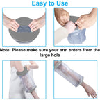 Buy now PICC Line Shower Cover, PICC Line Covers for Upper Arm, Reusable Waterproof Arm Cast Sleeve for Shower, IV Protector for Bath(Weight < 185lbs) at indiglob india