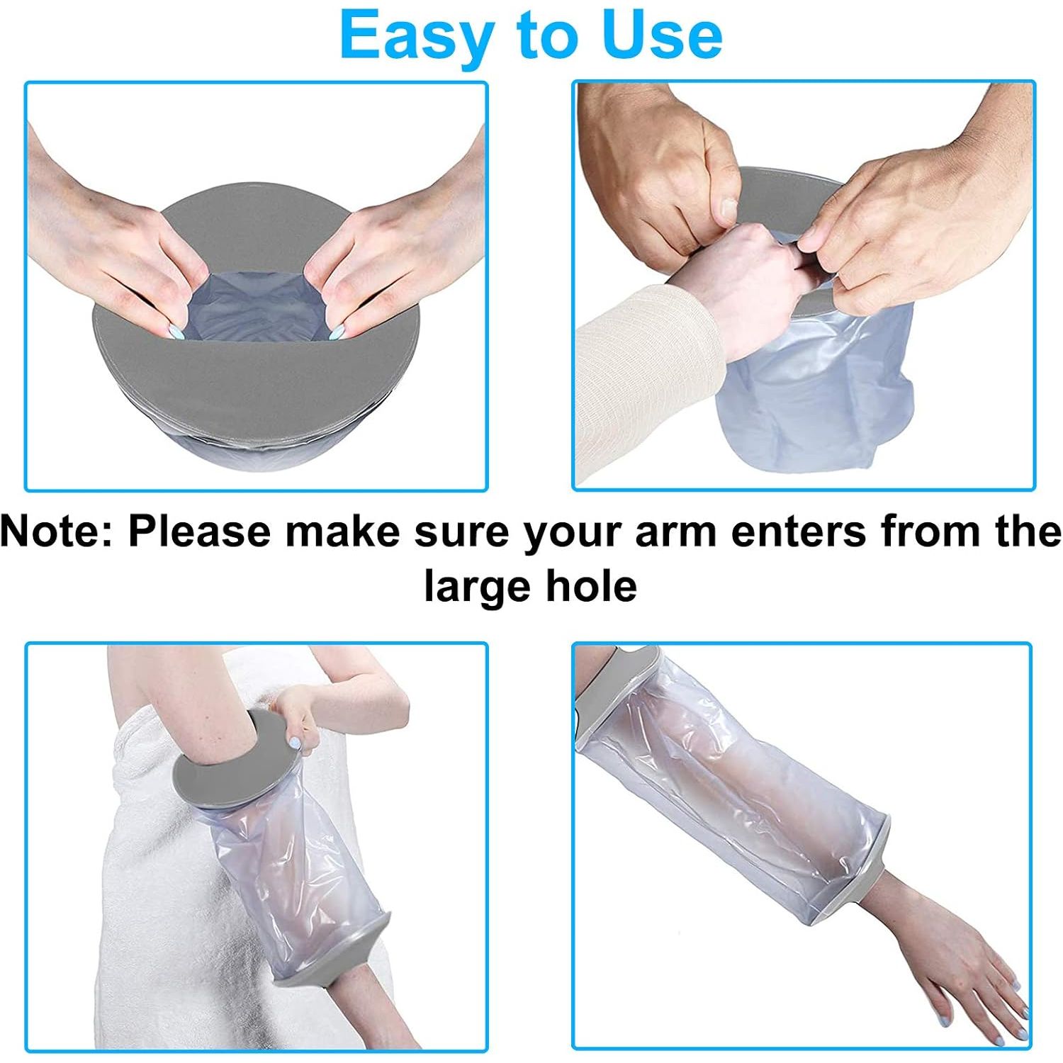 Buy now PICC Line Shower Cover, PICC Line Covers for Upper Arm, Reusable Waterproof Arm Cast Sleeve for Shower, IV Protector for Bath(Weight < 185lbs) at indiglob india