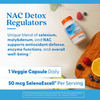 Buy now Doctor's Best Nac Detox Regulators with seleno excell, Non-GMO, Vegetarian, Gluten&Soy Free, 180 Veggie Caps, 180Count at indiglob india