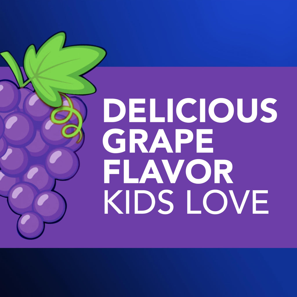 Buy now VICKS DayQuil and NyQuil Kids Grape Cold & Cough + Fever Multi-Symptom Relief Liquid Co-Pack, Specially Formulated for Kids Ages 6+, 2x8 OZ at indiglob india