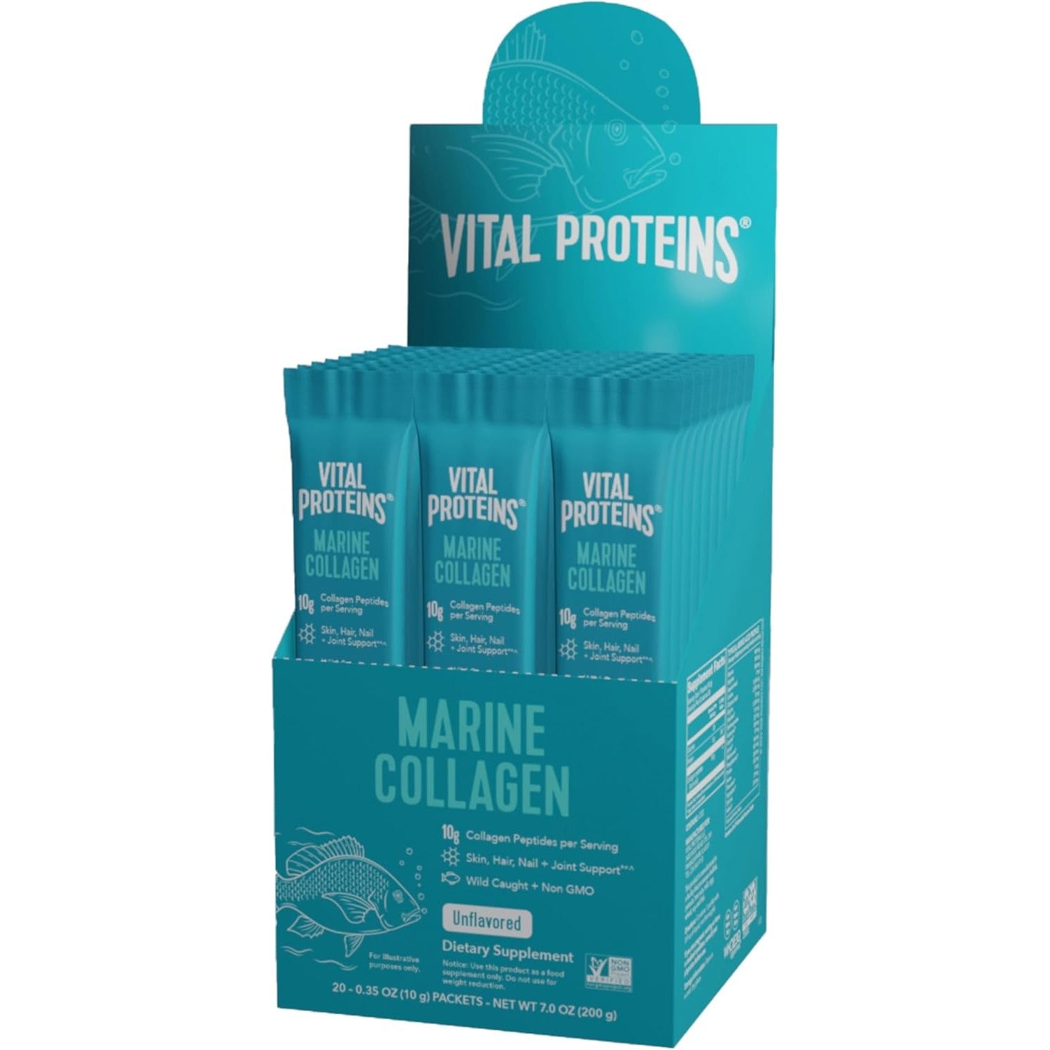 Buy now Vital Proteins Marine Collagen Peptides Powder Supplement for Skin Hair Nail Joint - Hydrolyzed Collagen - 12g per Serving - 7.8 oz Canister 20 Servings (Pack of 1) at indiglob india
