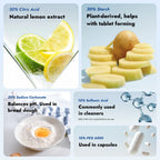 Papablic Descaling Tablets, 25 Count, Removes Milk & Limescale