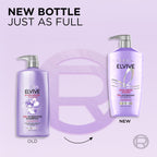 L'Oreal Paris Elvive Hyaluron Plump Shampoo and Conditioner Set for Dry, Dehydrated Hair, 72H Hydrating Hair Care, Infused with Hyaluronic Acid Complex, 53 Fl Oz Set