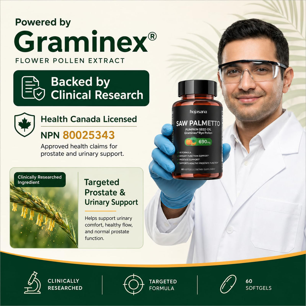 Saw Palmetto for Men Prostate Health 320mg Pharmaceutical Grade