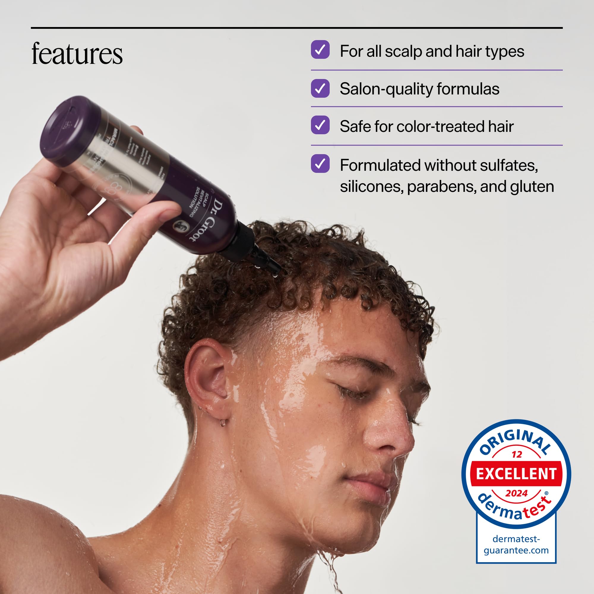 Dr. Groot Miracle in Shower Moisturizing Treatment for Hair Loss, Korean Hair Care Rinse, Rosemary Oil for Smooth, Healthier-Looking Hair in 5 Seconds, Scalp Revitalizing Solution