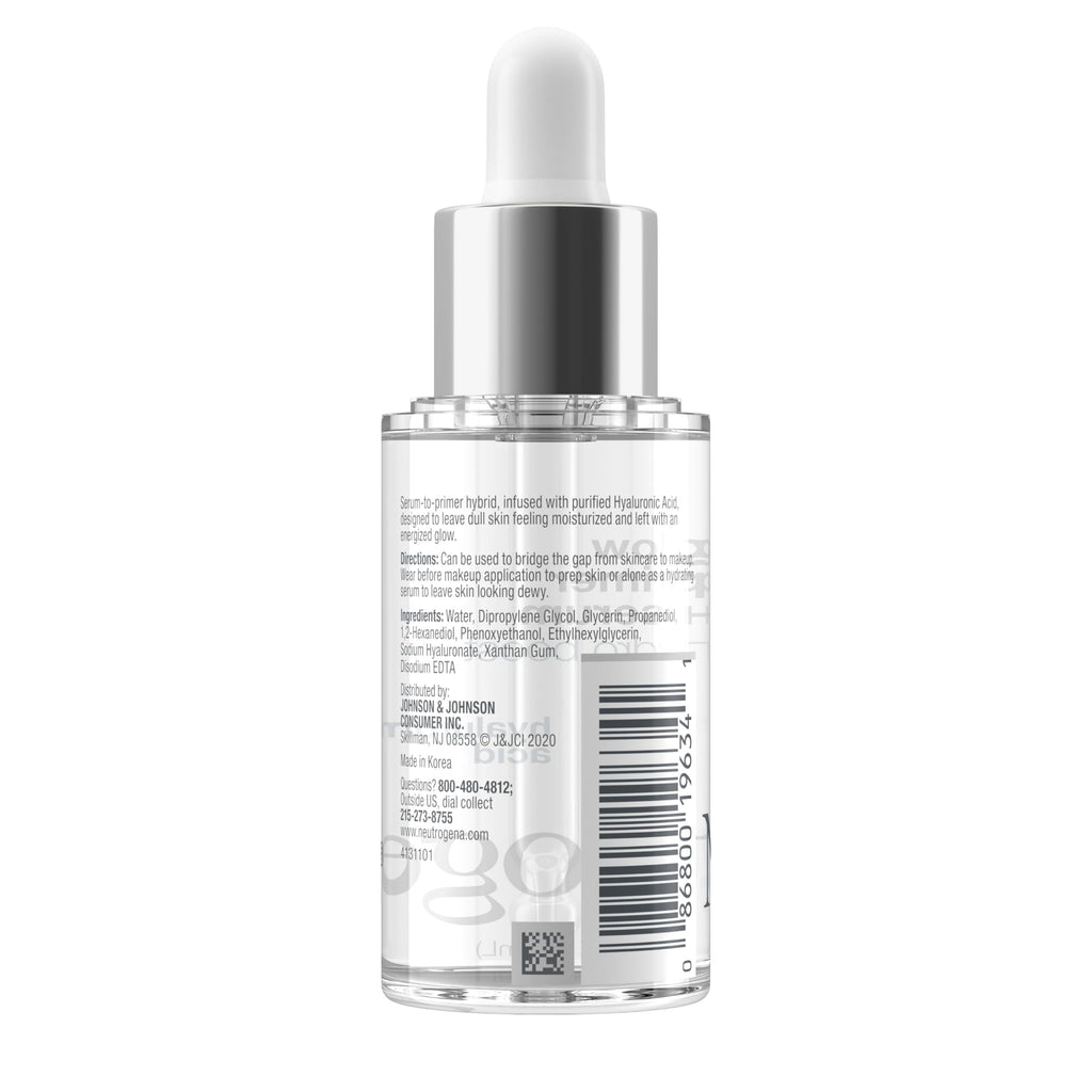 Buy now Neutrogena Hydro Boost Glow Booster Primer & Serum, Hydrating & Moisturizing Face Serum-to-Primer Hybrid, Infused with Purified Hyaluronic Acid & Designed to Instantly Hydrate, 1.0 fl. oz at indiglob india