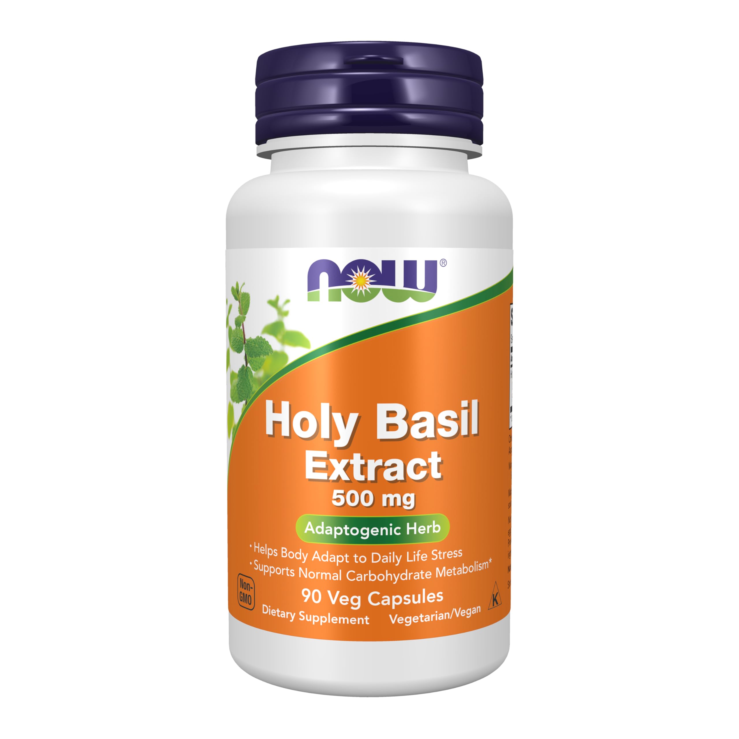 Buy now NOW Foods Supplements, Holy Basil Extract 500 mg (Holy Basil is a Sacred Plant in Ayurveda), 90 Veg Capsules at indiglob india