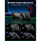 Buy now JSAUX Kickstand Case Compatible with Steam Deck/OLED, PC0105 Upgrade The Adjustable Angle Stand Steam Deck Cover TPU Protective Case, Shock-Absorption, Non-Slip and Anti-Scratch Design at indiglob india