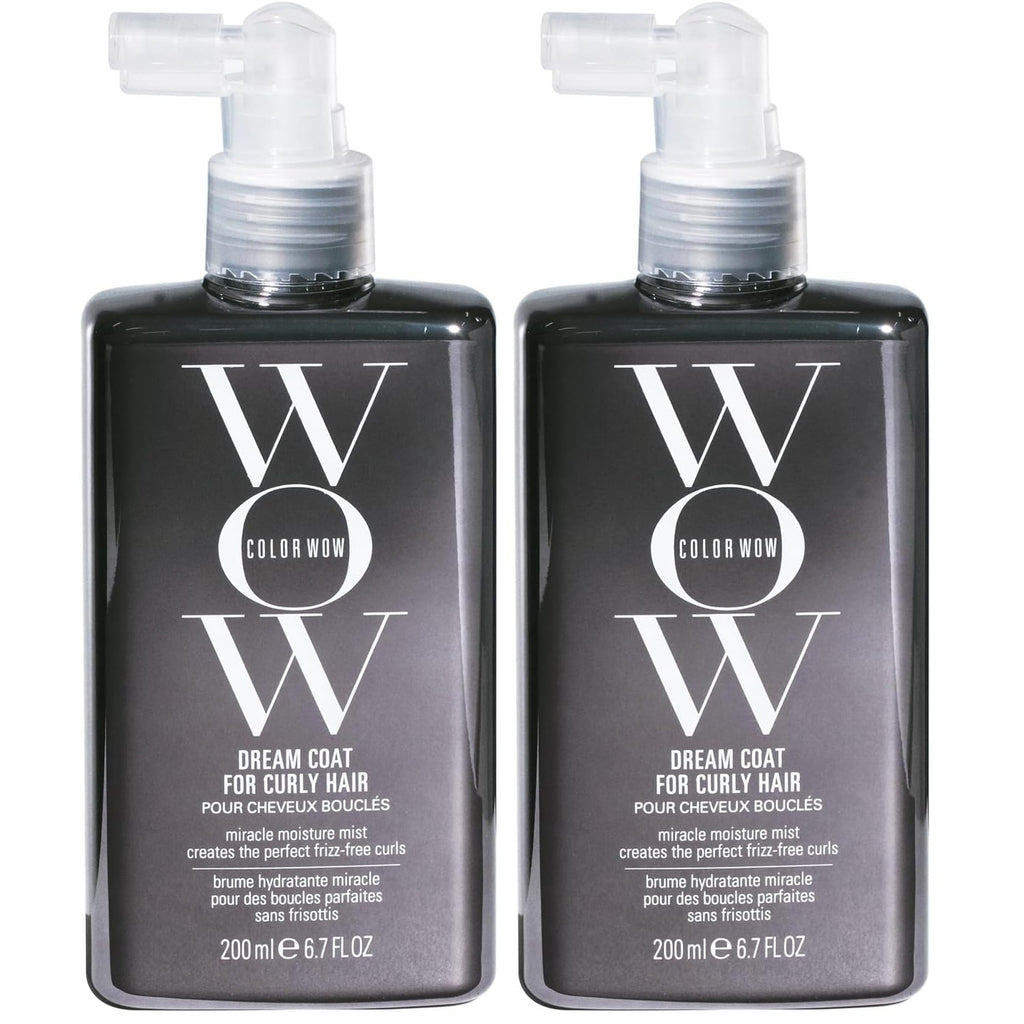 COLOR WOW Dream Coat for Curly Hair – Anti-Frizz Curl and Wave Spray | Anti-frizz spray, for wavy and curly hair, smooths, defines, lightweight, build-up free. Style with or without heat.