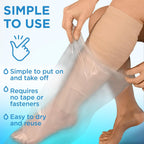 Buy now 100% Waterproof Cast Covers for Shower Leg - Tight Seal - Reusable Adult 2pk Half Leg Cast Protectors - Knee, Ankle, Foot at indiglob india