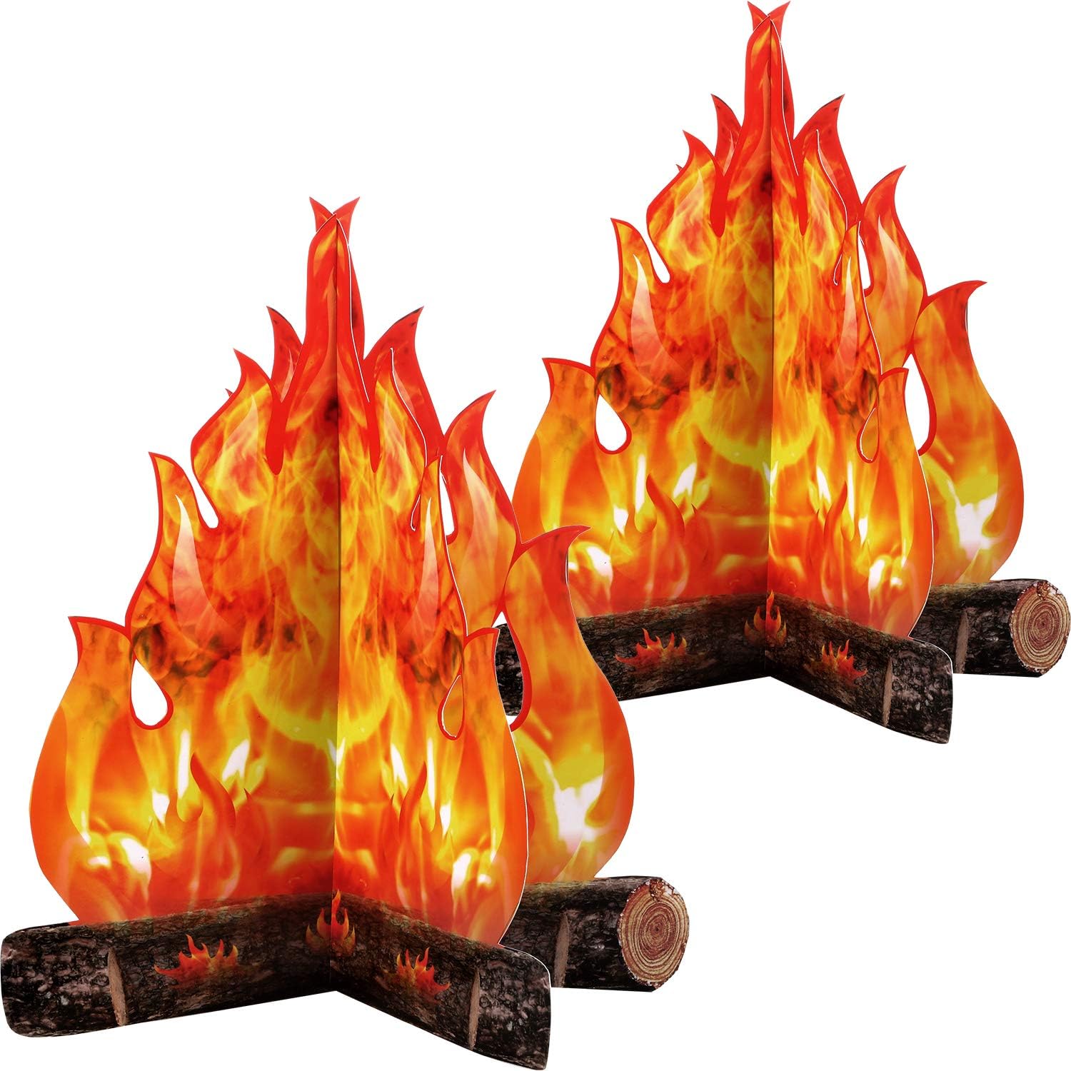 Buy now Boao 2 Set Fake Fire Fake Flame Camping Decoration 3D Cardboard Campfire Centerpiece Artificial Flames Campfire Party Decoration for Camp Bachelorette Christmas Party(12 x 10 Inch,Red Orange) 12 x 10 Inch Gold Orange at indiglob india