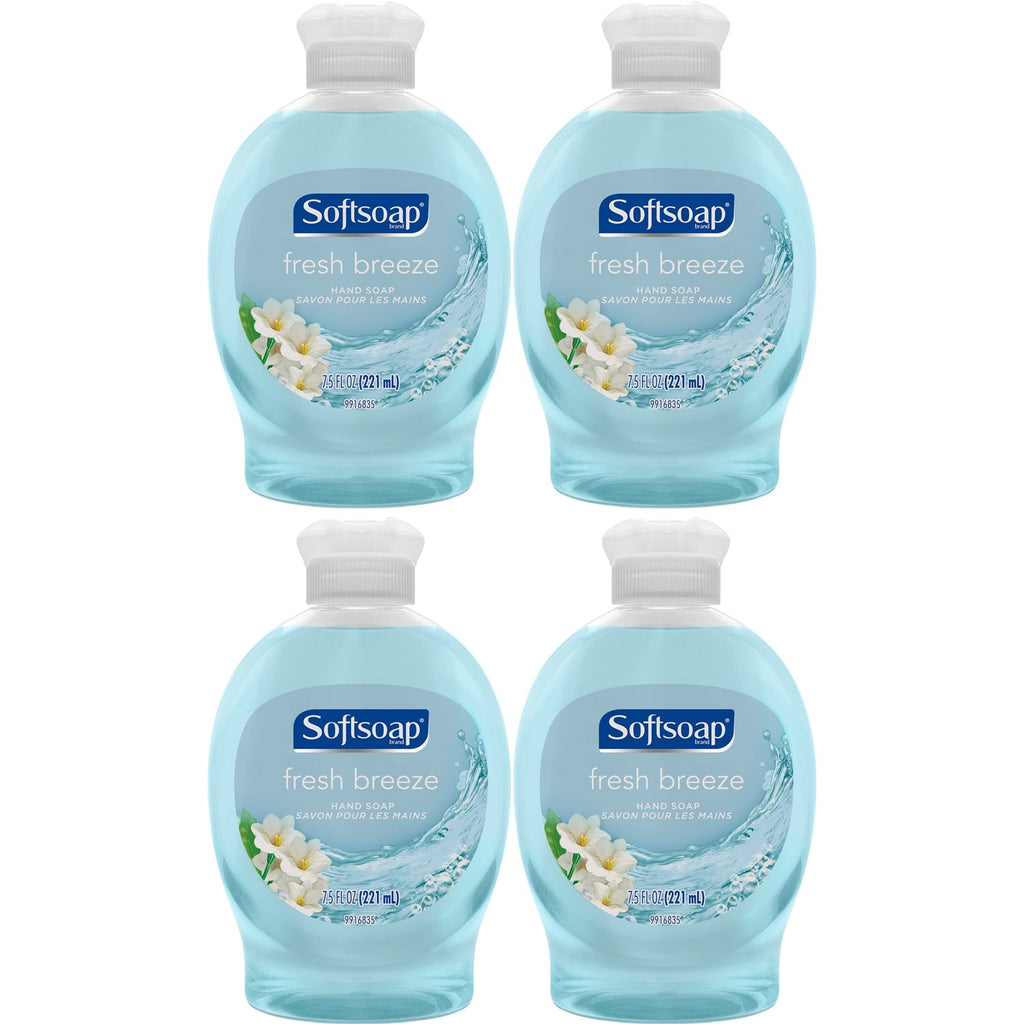 Softsoap Liquid Hand Soap, Fresh Breeze - 7.5 Fl Oz (Pack of 6) | Paraben-Free, Phthalate-Free, Washes Away Germs, Bathroom Hand Soap, Kitchen Hand Soap, Daily Handwashing, Gentle on Hands