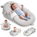 Baby Lounger Pillow, Nursing Pillow & Tummy Time Mat with Washable Cover