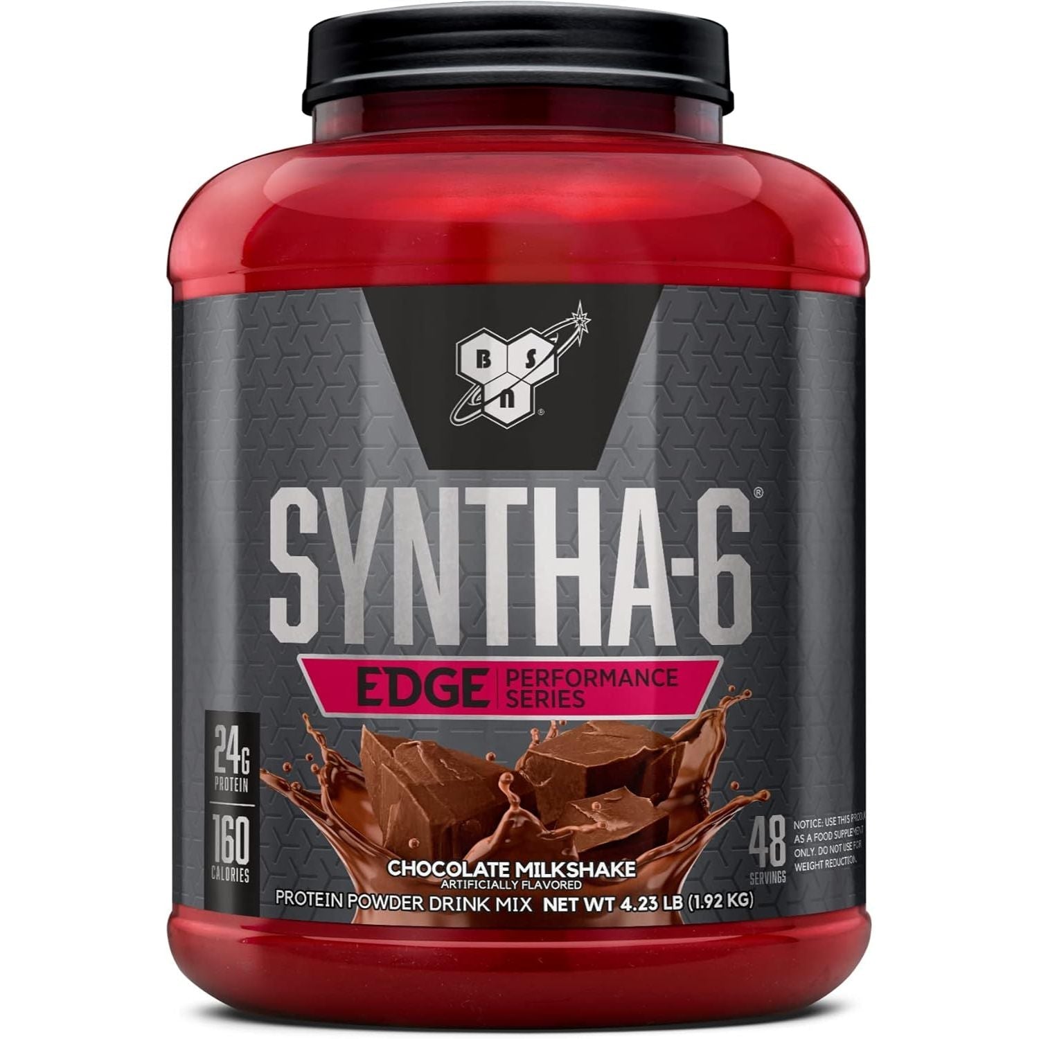 Buy now BSN SYNTHA-6 EDGE Protein Powder, with Hydrolyzed Whey, Micellar Casein, Milk Protein Isolate, Low Sugar, 24g Protein, Chocolate Milkshake, 48 Servings 4.23 Pound (Pack of 1) Chocolate Milkshake at indiglob india