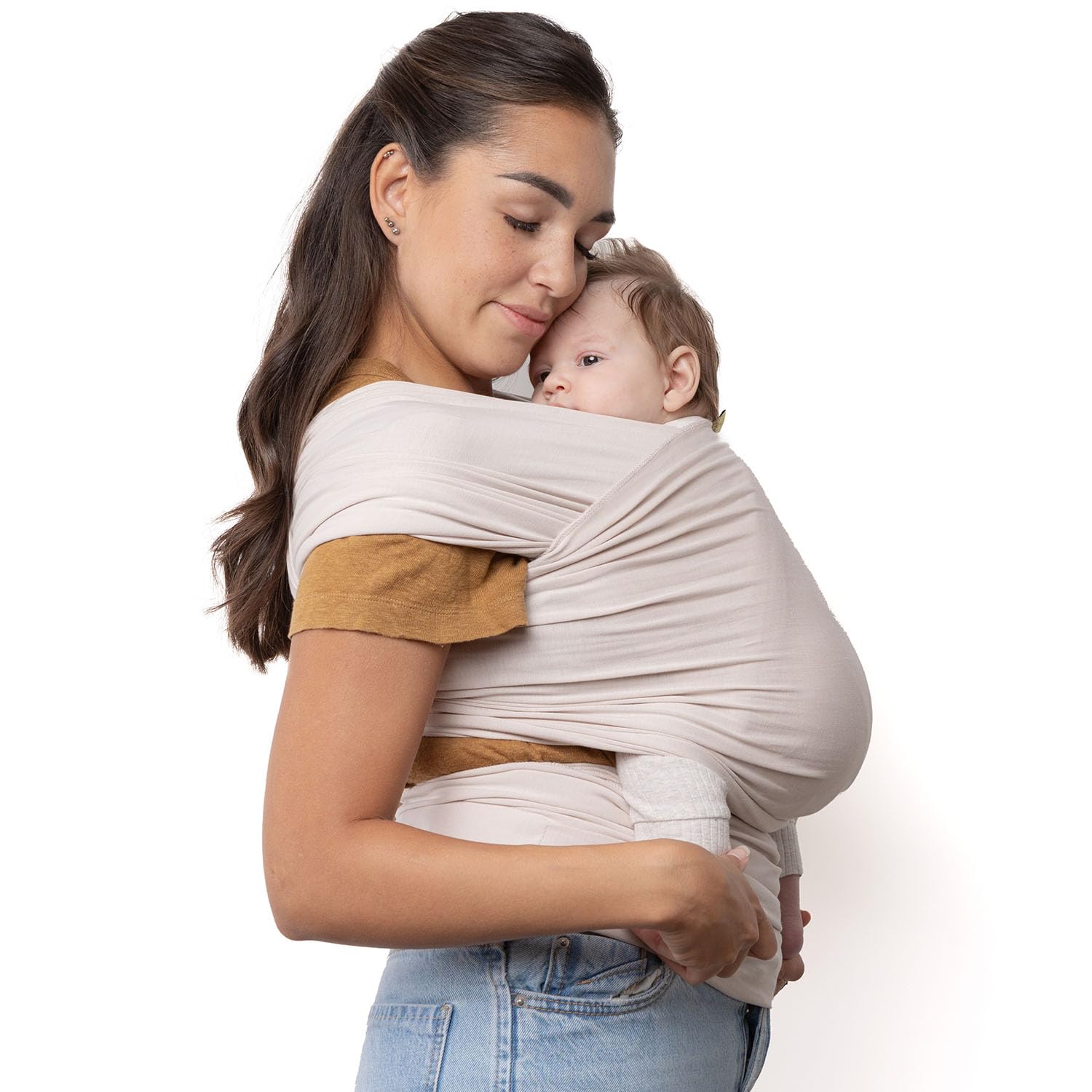 Buy now Boba Baby Wrap Carrier – Original Baby Sling Carrier for Newborns (7–35 lbs), Soft, Secure, Hands-Free & Ergonomic, Ideal for Comfortable Bonding, New Parents (Grey) at indiglob india