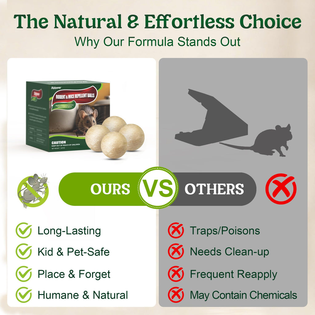 Rodent Repellent Balls,Peppermint Repel Squirrel Chipmunk Mouse Rat Outdoor