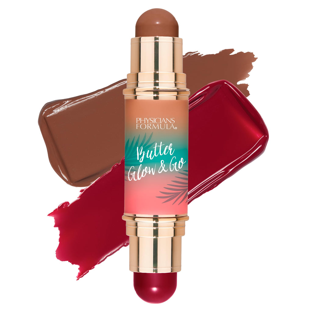 Physicians Formula Butter Glow & Go Multiuse Stick, Ultra-Creamy Radiant Finish Formula with Murumuru Butter, Vegan & Cruelty-Free- Sunkissed Rose