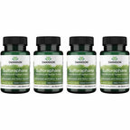 Swanson Sulforaphane Broccoli Sprout Extract, 60 Vegan Capsules, 4 Pack | For Adults Seeking Liver, GI Tract, and Cellular Health Support, Standardized to 0.4% Sulforaphane