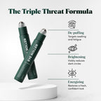 Buy now Wolf Project Under Eye Roller - Korean Beauty, with Caffeine, Vitamin C and Peptides - Energizing Serum for Dark Circles and Puffiness, Fine Lines, Wrinkles - Gel-Based Brightening Cream at indiglob india