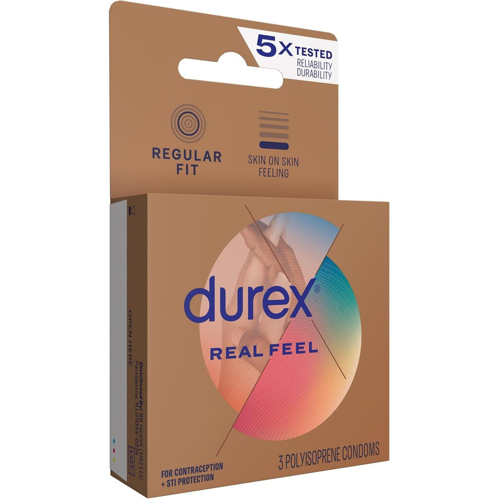 Buy now Durex Condom Real Feel Non Latex Condoms, 3 Count at indiglob india