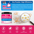 NATURE TARGET Dog Vitamins Powder, Probiotics & Digestive Enzymes for Gut Health, Glucosamine & Chondroitin & Omega 3, Complete Supplement for Homemade Dog Food, Joint & Skin & Immune Support