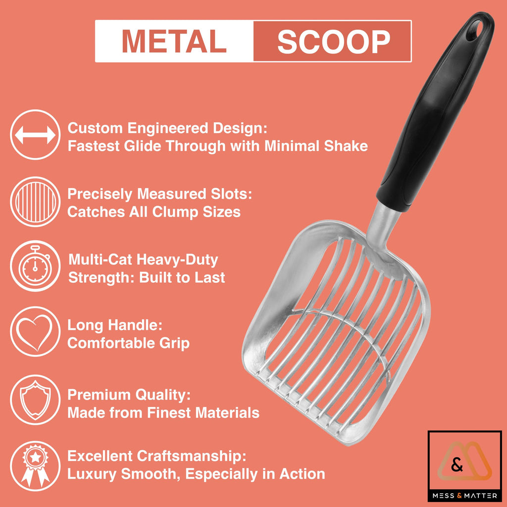 Metal Cat Litter Scoop, Cat Scooper, Metal Litter Scooper, Poop Scoop