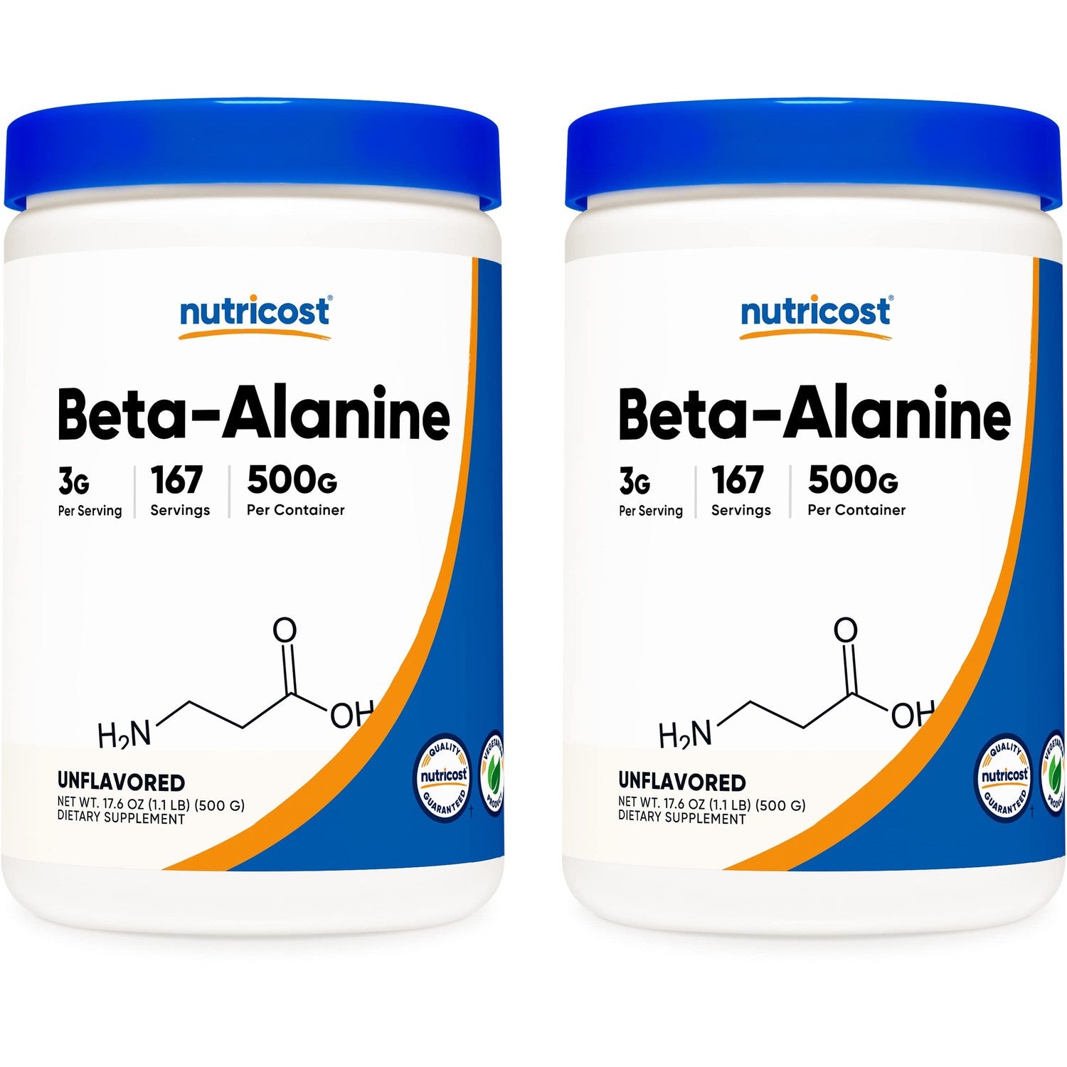 Nutricost Beta Alanine Powder 300 Grams (10.7oz) - 3 Grams Per Serving