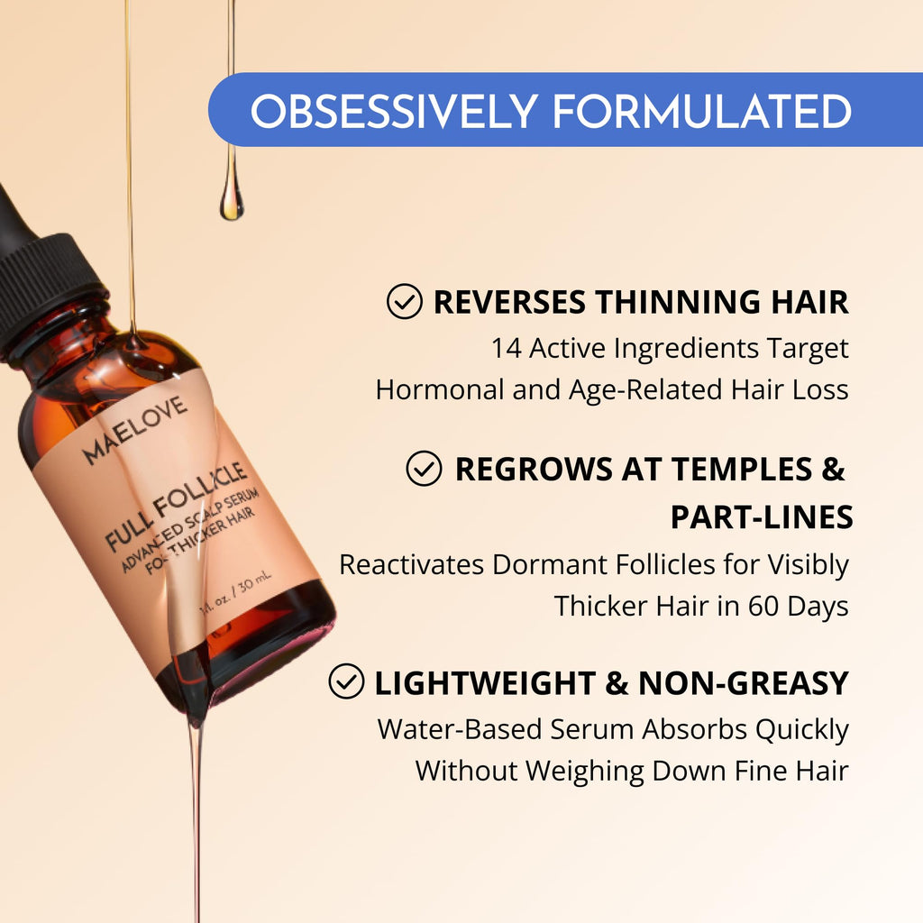 Maelove Full Follicle Advanced Scalp Serum with Peptides and Growth Factors