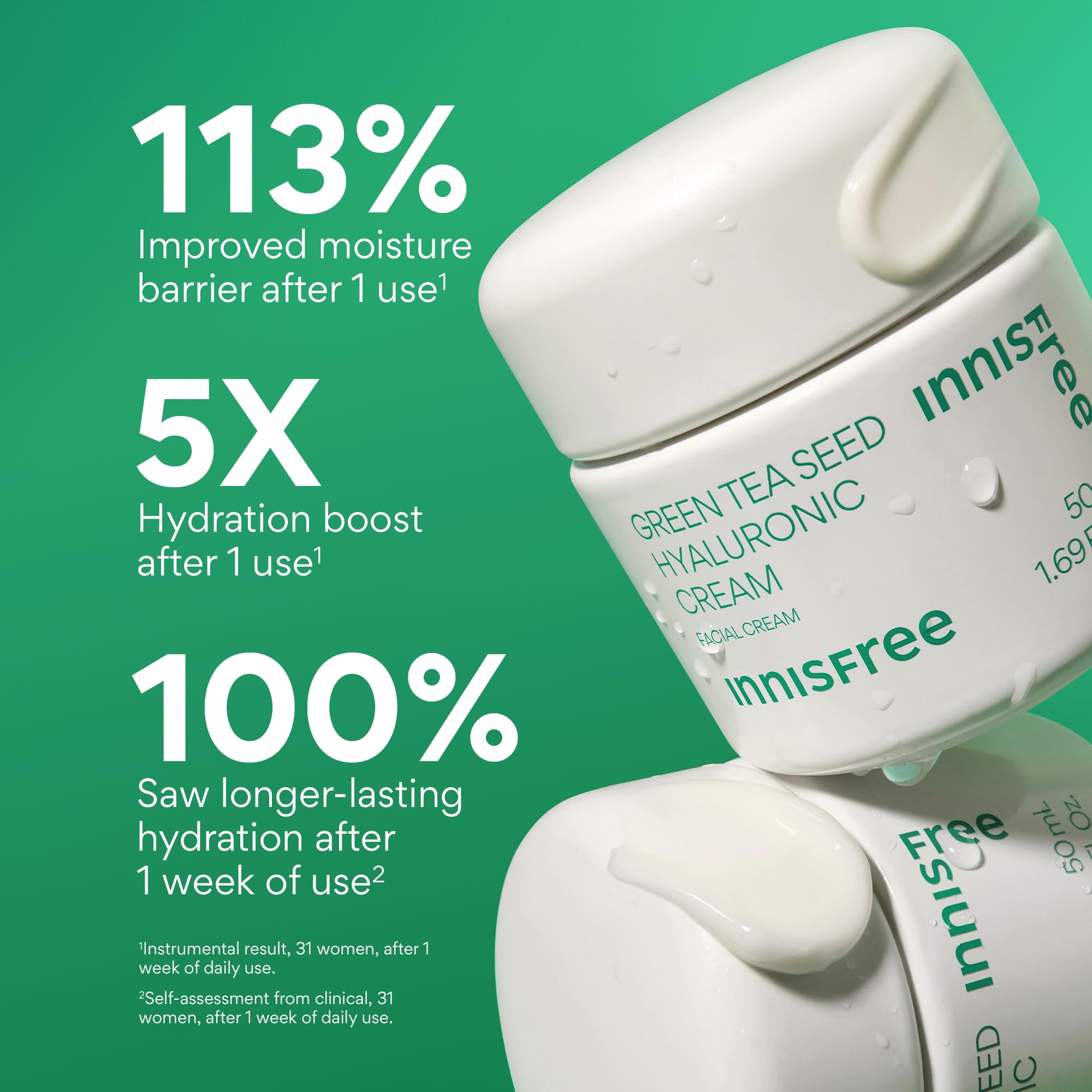 innisfree Green Tea Amino Acid Cleansing Foam, Sulfate-Free Hydrating Korean Face Wash, Gentle Lather, pH-Balanced Skincare